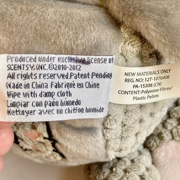 Scentsy Hippo Plush Stuffed Animal Retired 12" Toy Baby Nursery Decor - Picture 5 of 11